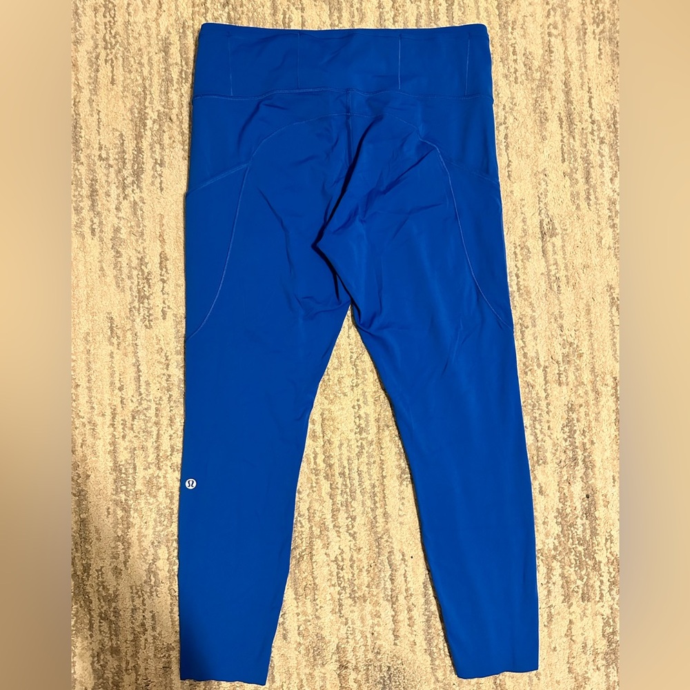 Blue Lululemon Base Pace Leggings with Pockets - Picture 4 of 6